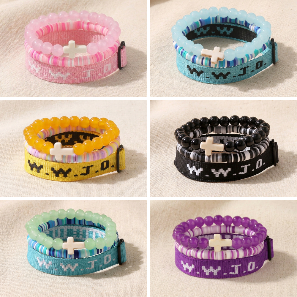 Collezione di 3 Bracciali Accatastati
