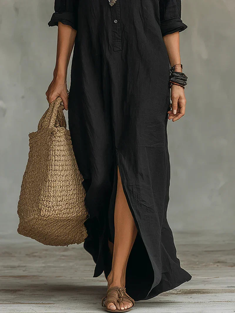 Francesca | Vestito maxi con silhouette versatile per il giorno
