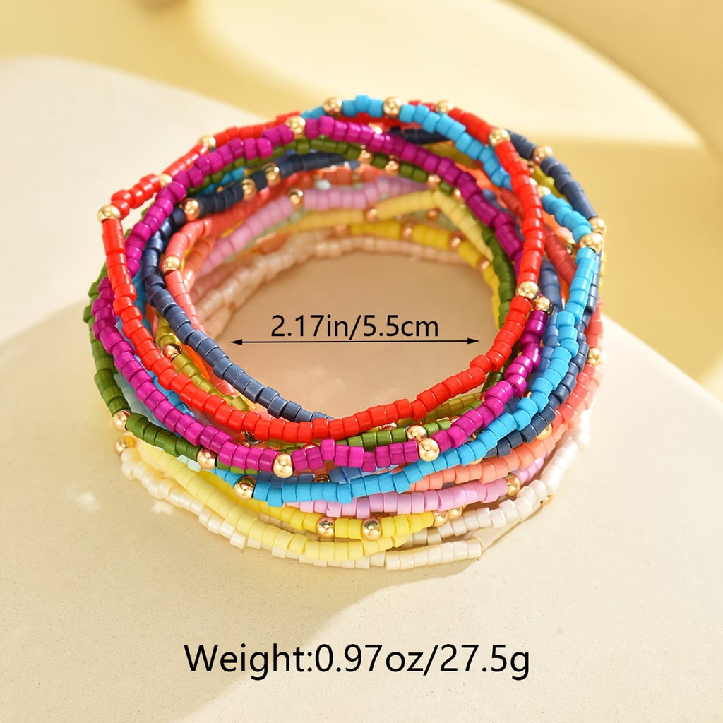 Set di Braccialetti Colorati Boho