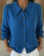 Vespera™ | Cardigan con colletto a bottoni