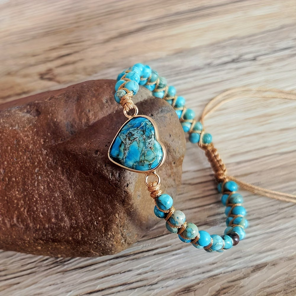 Bracciale del Chakra del Cuore Turchese