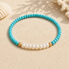 Bracciale Perla Sottile Turchese