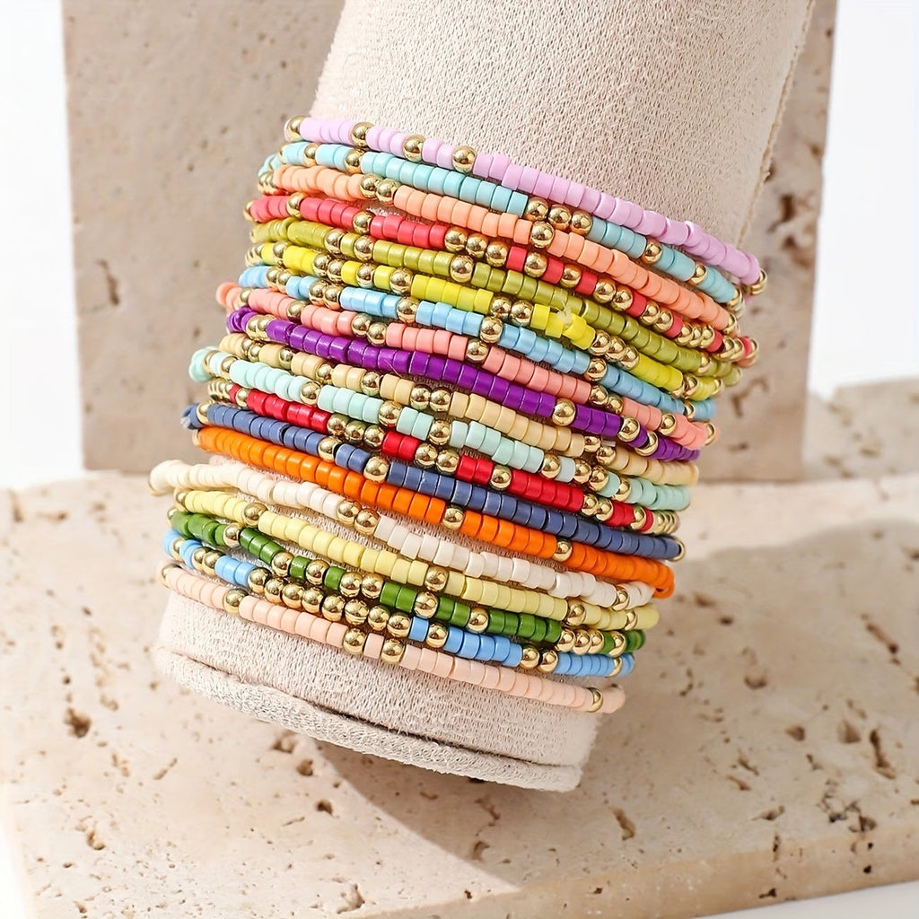 Set di Braccialetti Colorati Boho