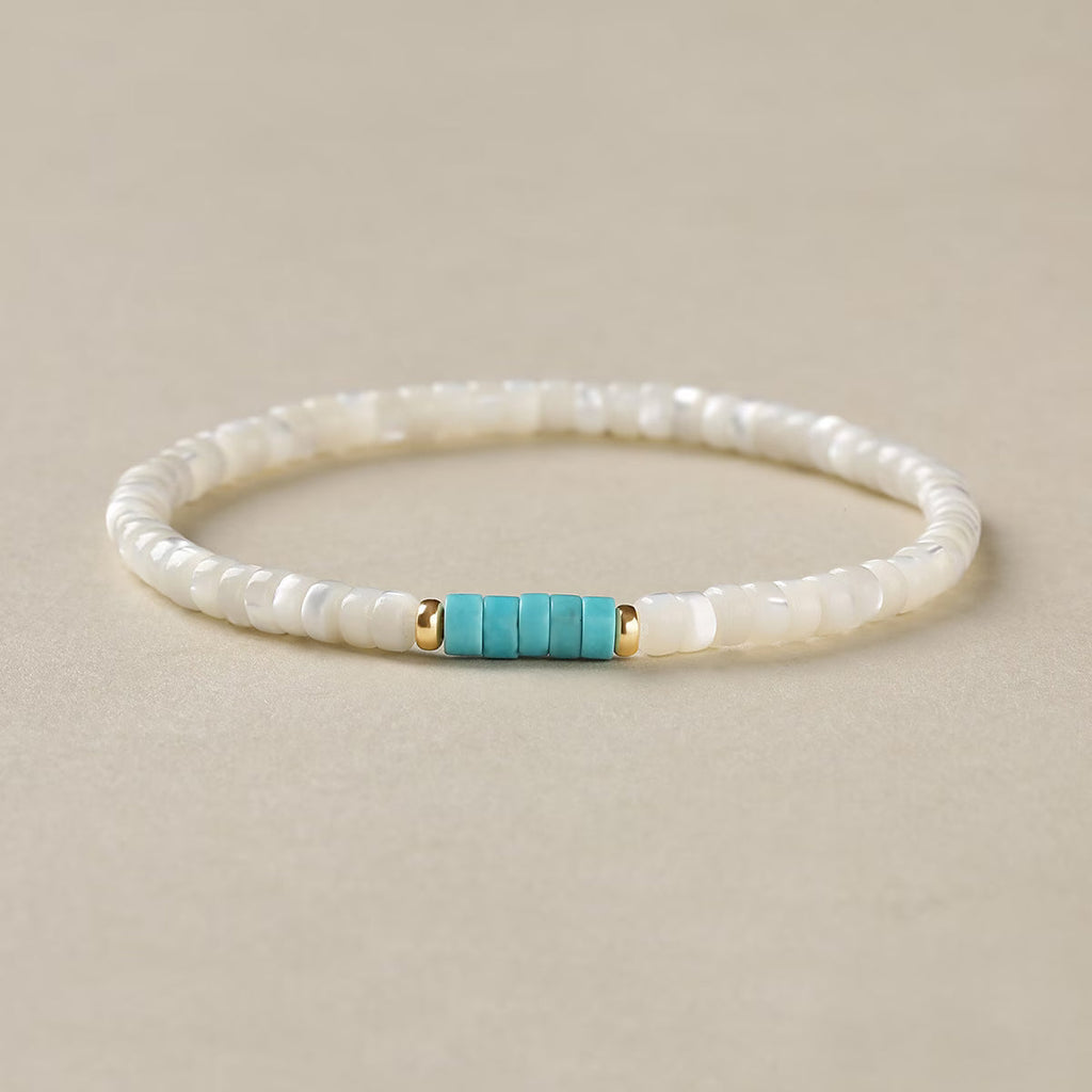 Bracciale Elegante in Perle Turchesi