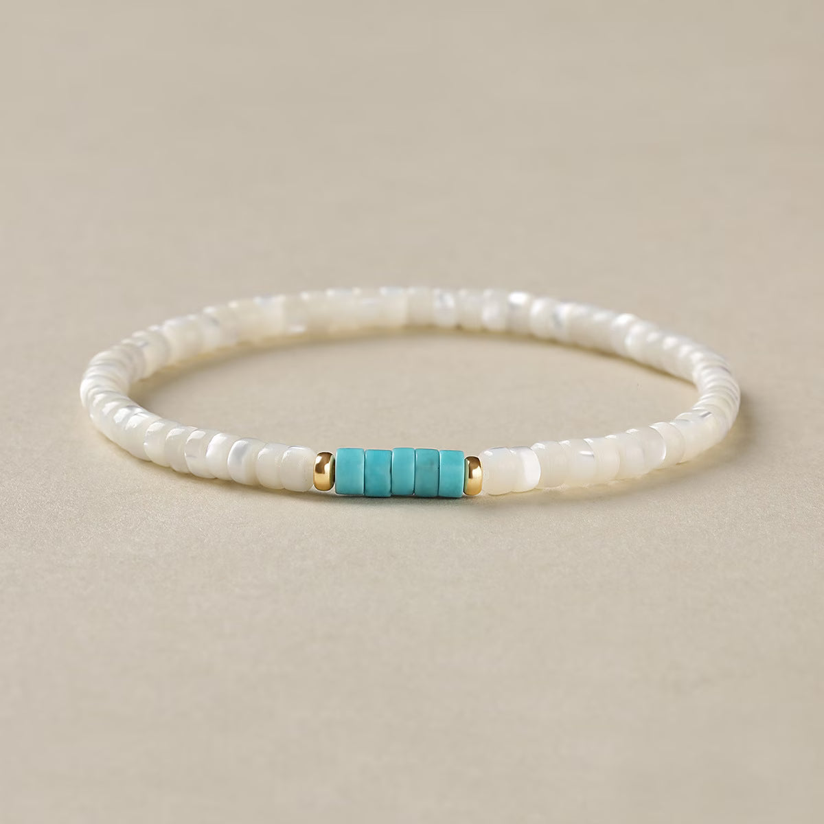 Bracciale Elegante in Perle Turchesi