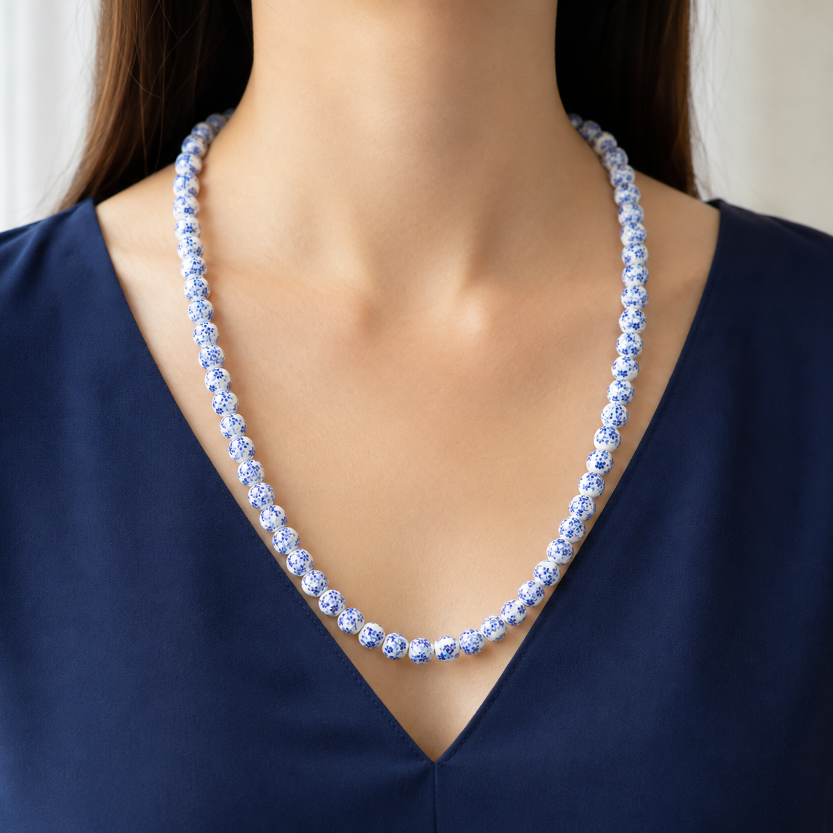 Collana Lunga in Ceramica Spagnola