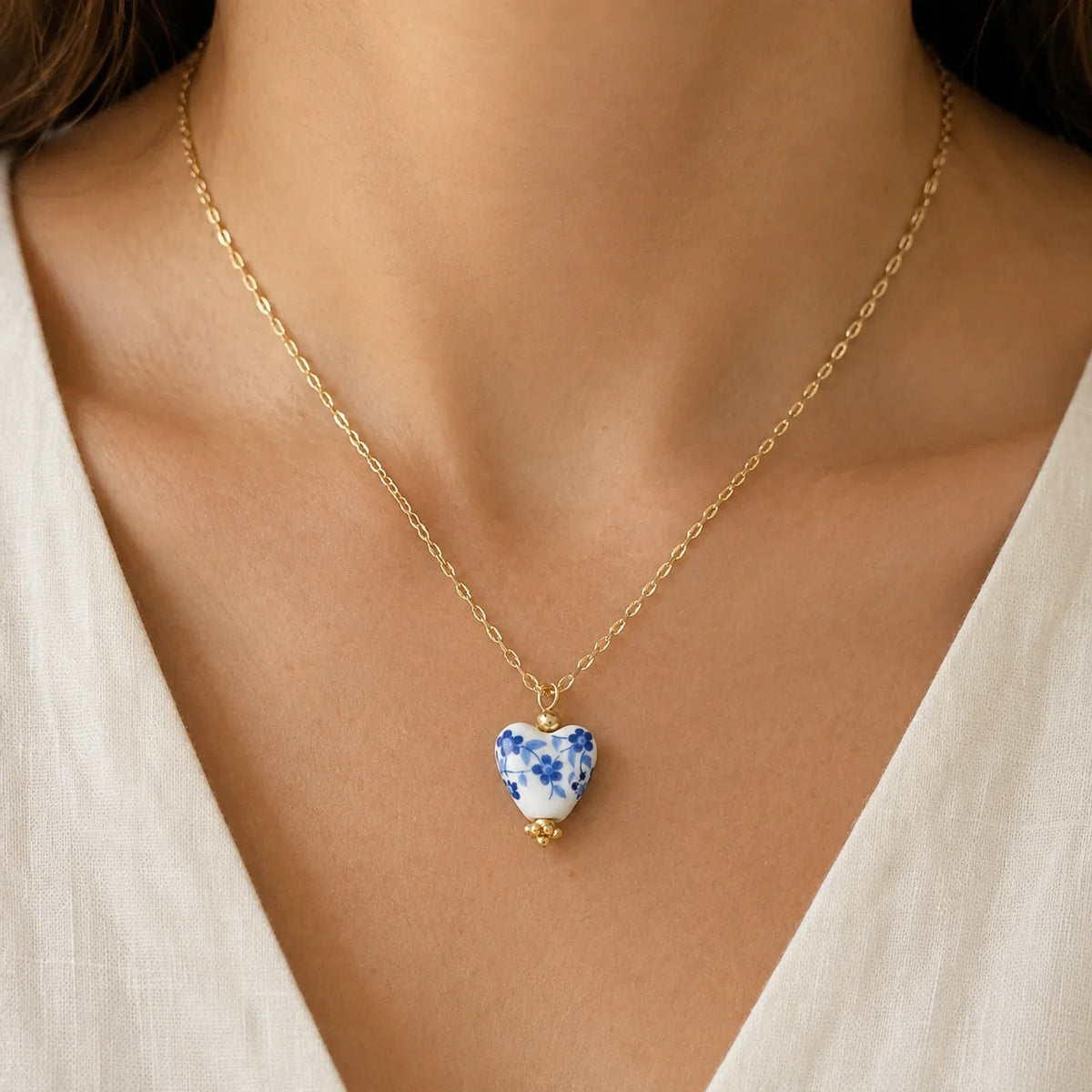 Collana Cuore di Ceramica