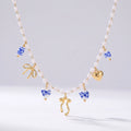 Collana di Perle, Fiocchi e Ceramica