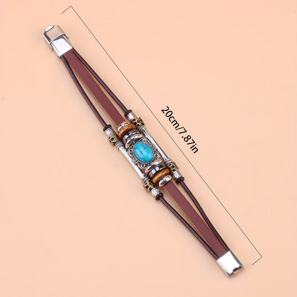 Bracciale Vintage con Fibbia Turchese