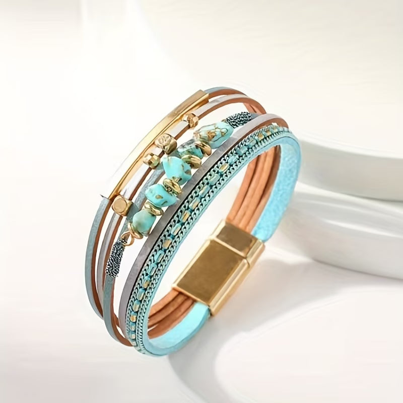 Bracciale Vintage Oro Turchese