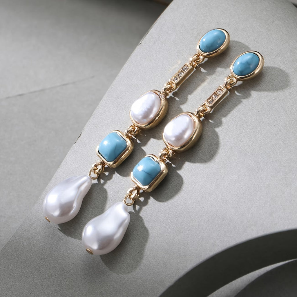 Orecchini in Perla Turchese