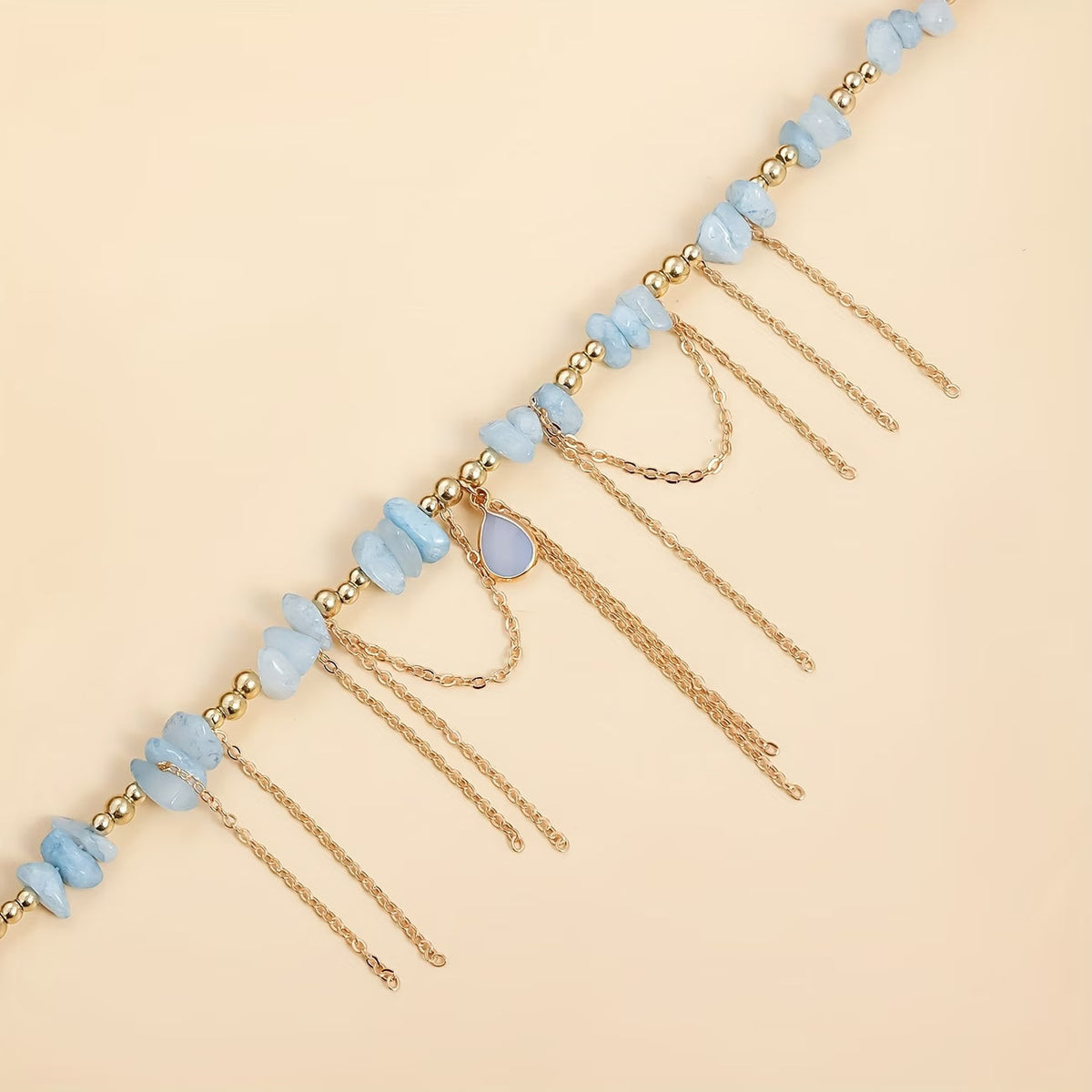 Collana con Catena Dorata Turchese