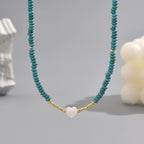 Collana Minimalista Cuore Turchese
