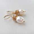 Orecchini Vintage in Perle con Filo Dorato