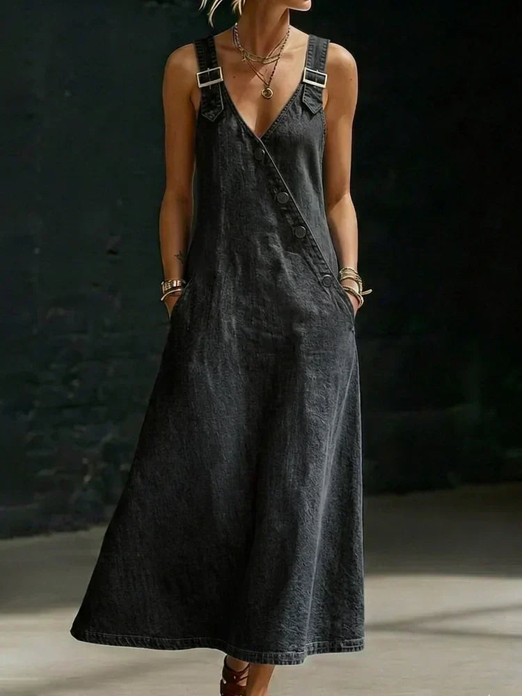 Vera | Vestito in denim con bottoni