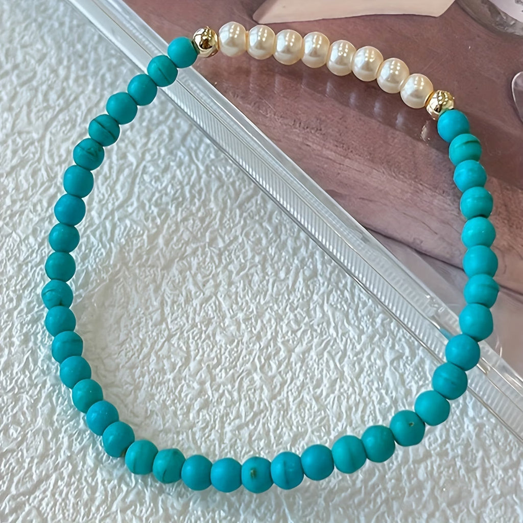 Bracciale Perla Sottile Turchese
