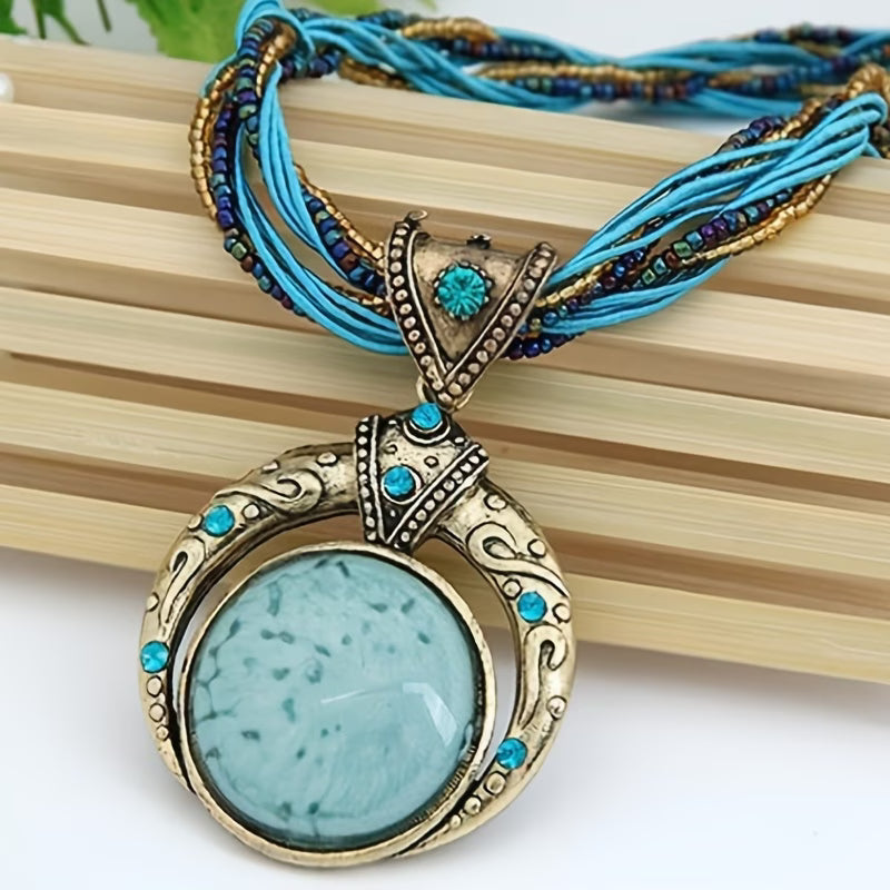 Collana in Pietra Turchese Bohemien