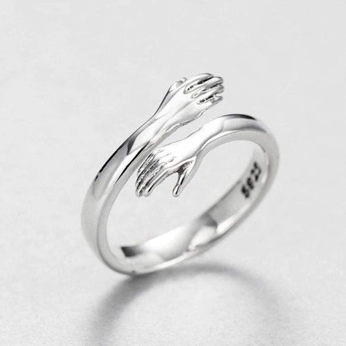 Anello Abbraccio Regolabile in Argento