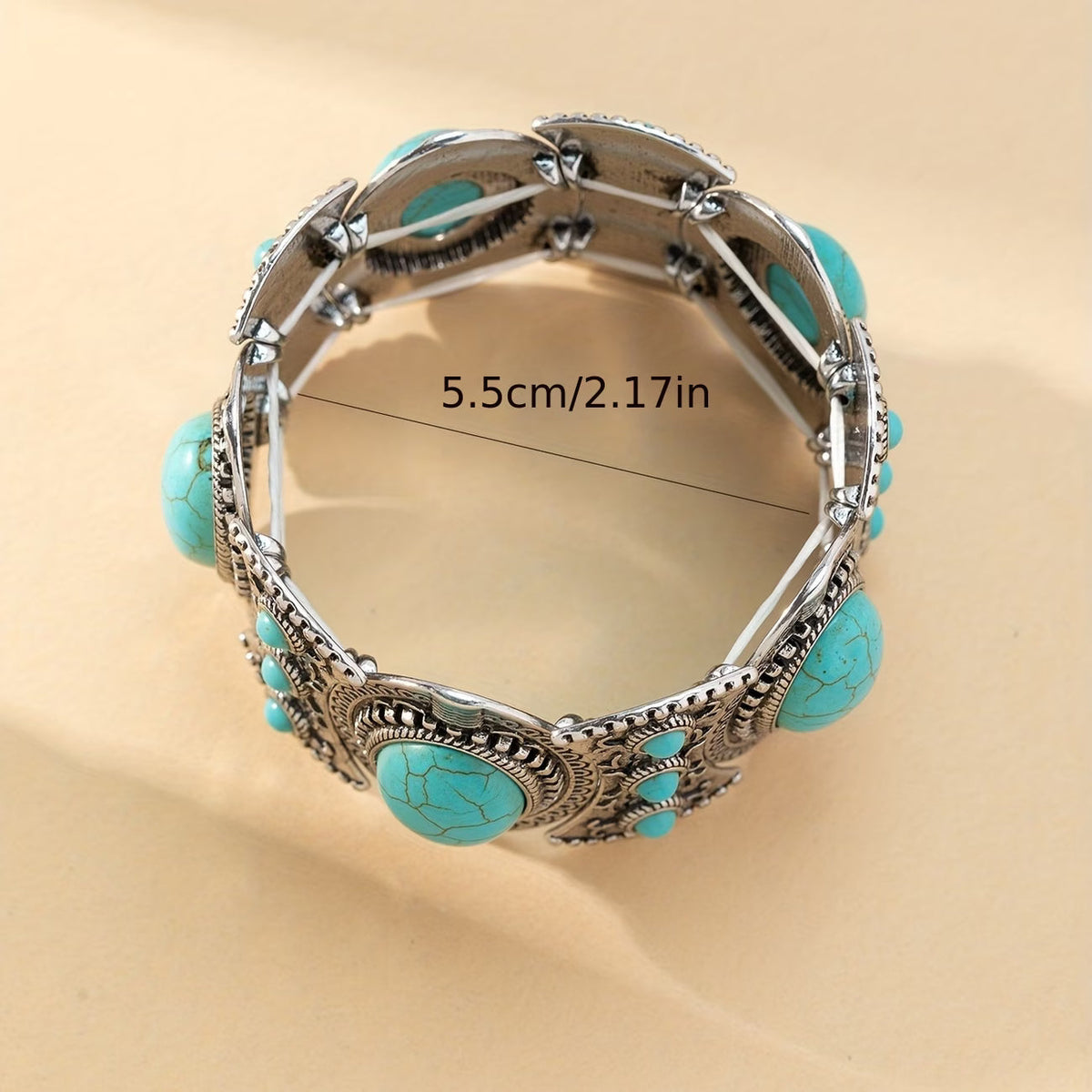 Bracciale in Argento Turquoise Bohemien Premium