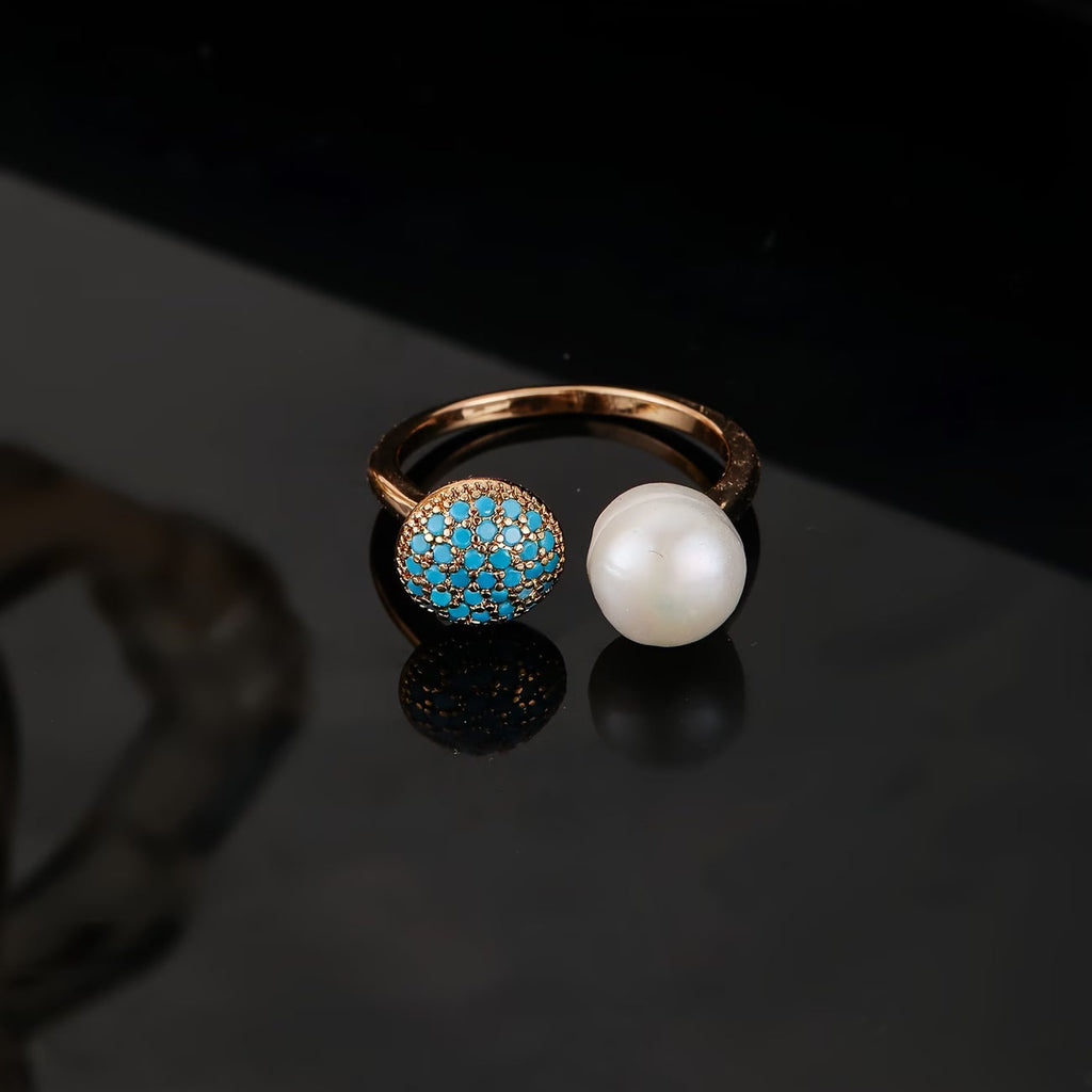 Anello di Bellezza con Perle e Turchese