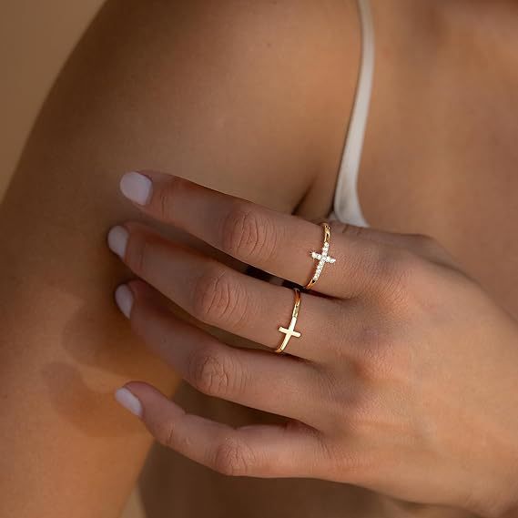 Set Anello Croce Eterna