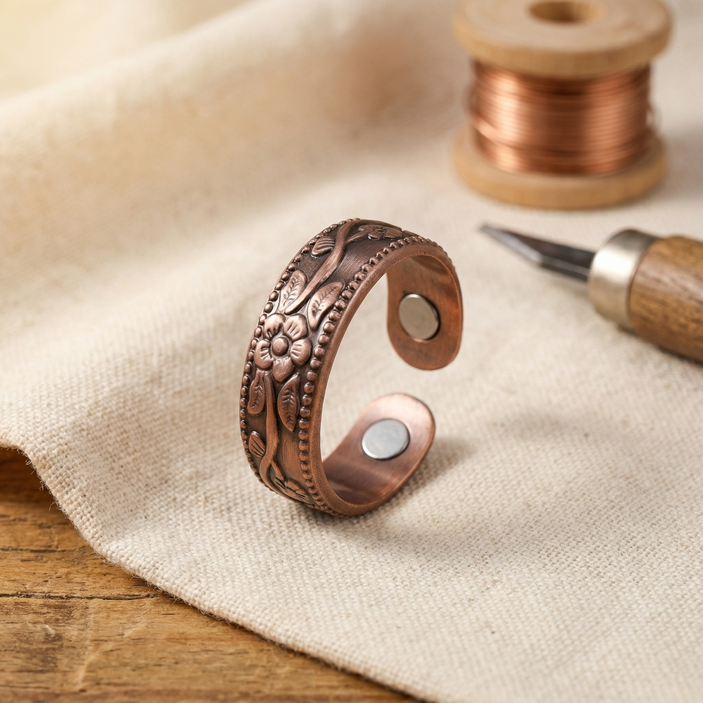 Anello in Rame a Petali di Elena