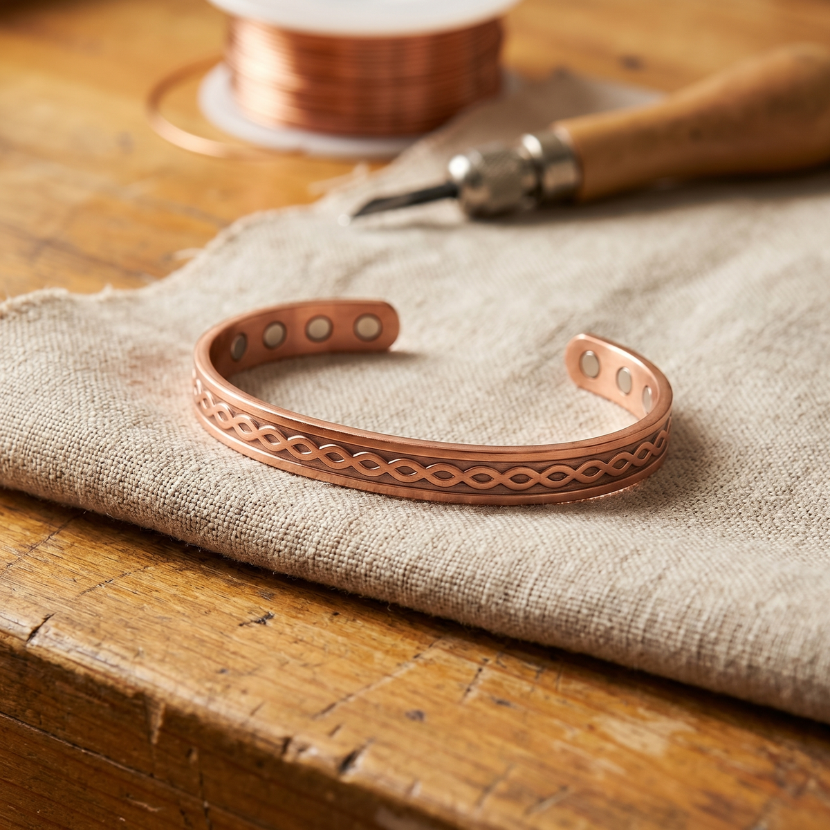 Bracciale in Rame Attuale di Elena