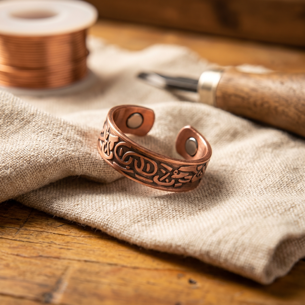 Anello in Rame Burr di Elena
