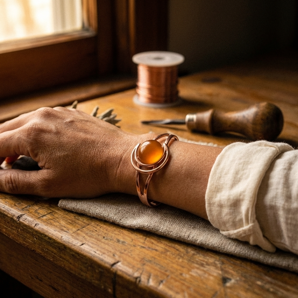 Bracciale in Rame Arancione di Elena
