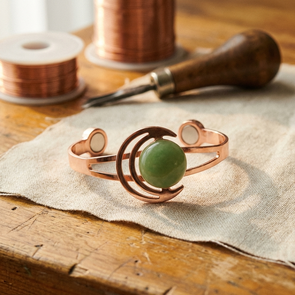 Bracciale in Rame Verde Sfera di Elena