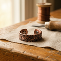 Anello in Rame con Felce di Elena