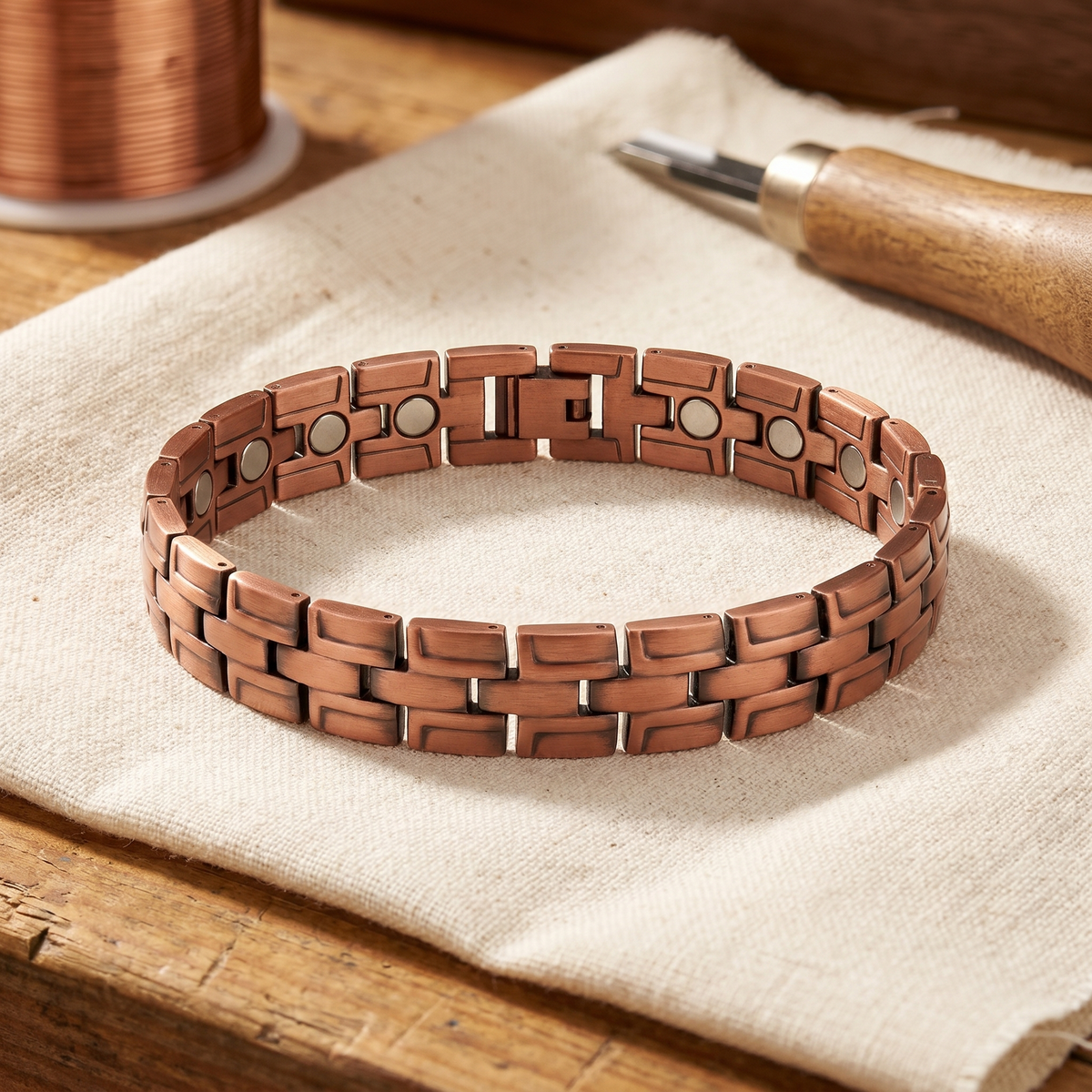 Bracciale da Uomo in Rame Gorse di Elena