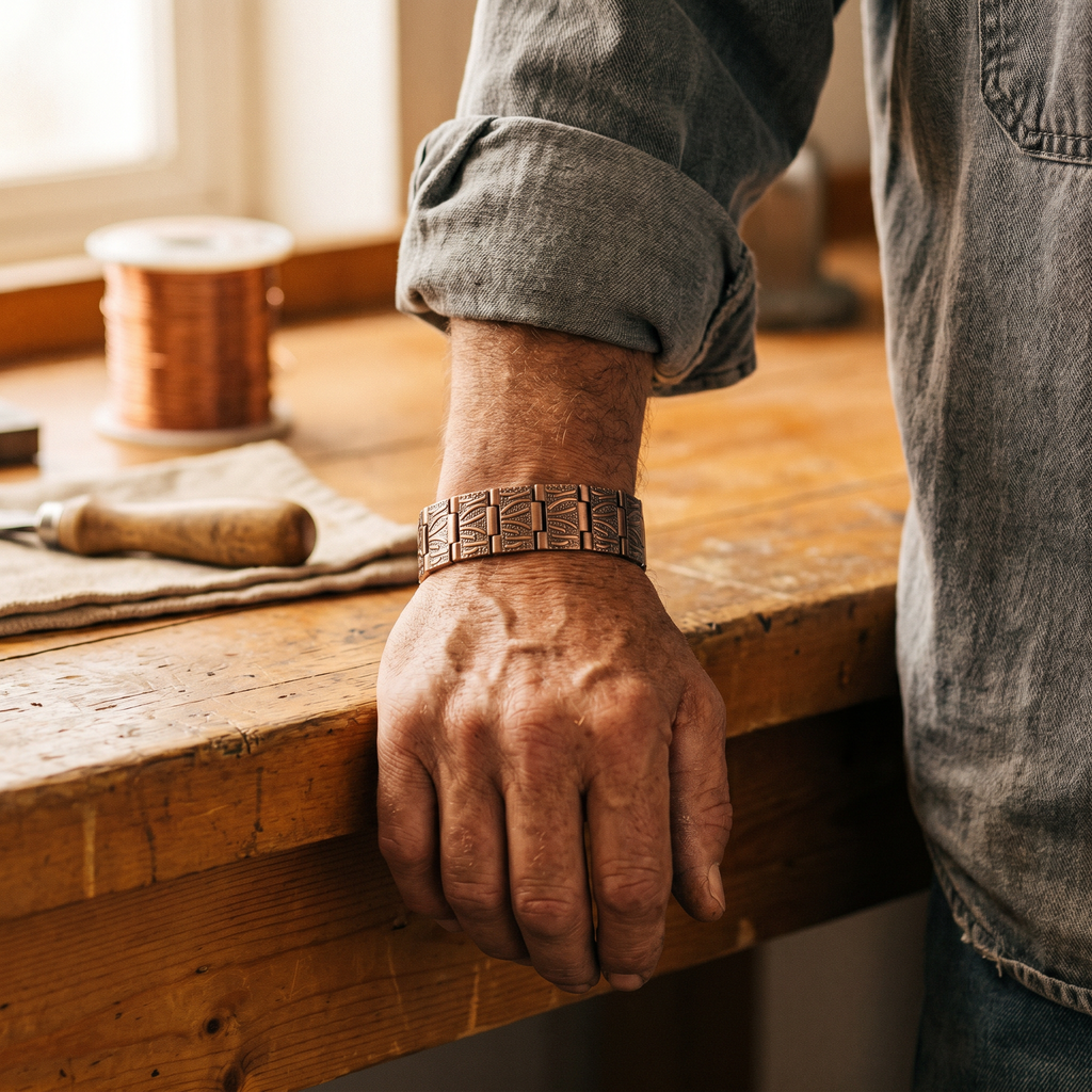 Bracciale in Rame per Uomo Grit di Elena