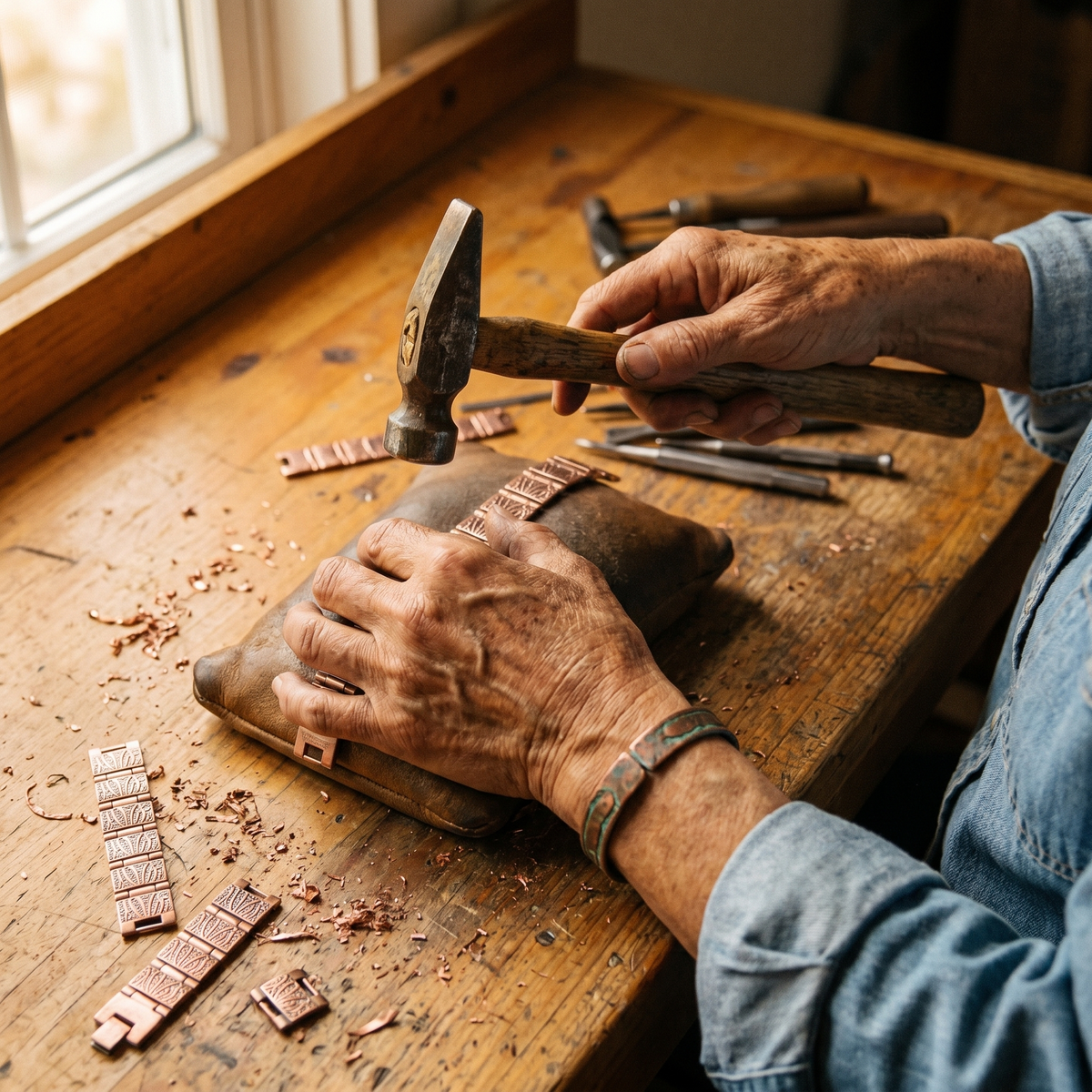Bracciale in Rame per Uomo Grit di Elena