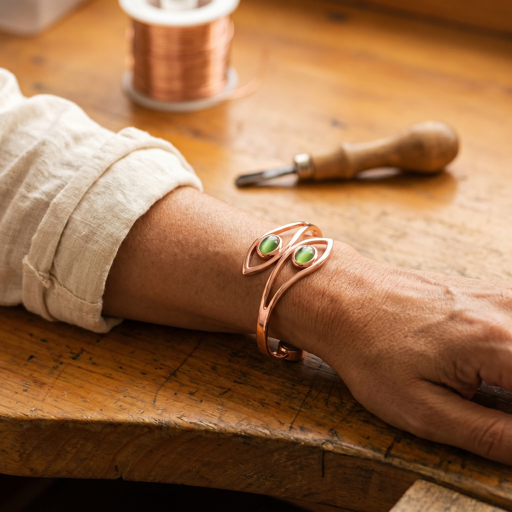 Bracciale in Rame con Opale di Elena