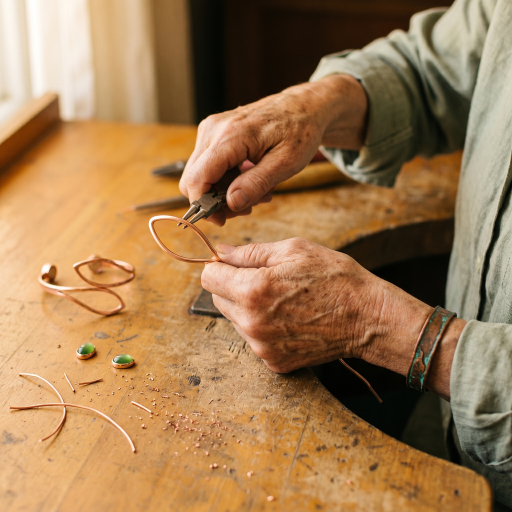 Bracciale in Rame con Opale di Elena