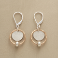 Orecchini Eleganti in Perle d'Oro e Argento