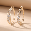 Orecchini a Cerchio Eleganti e Brillanti