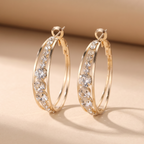 Orecchini a Cerchio Eleganti e Brillanti