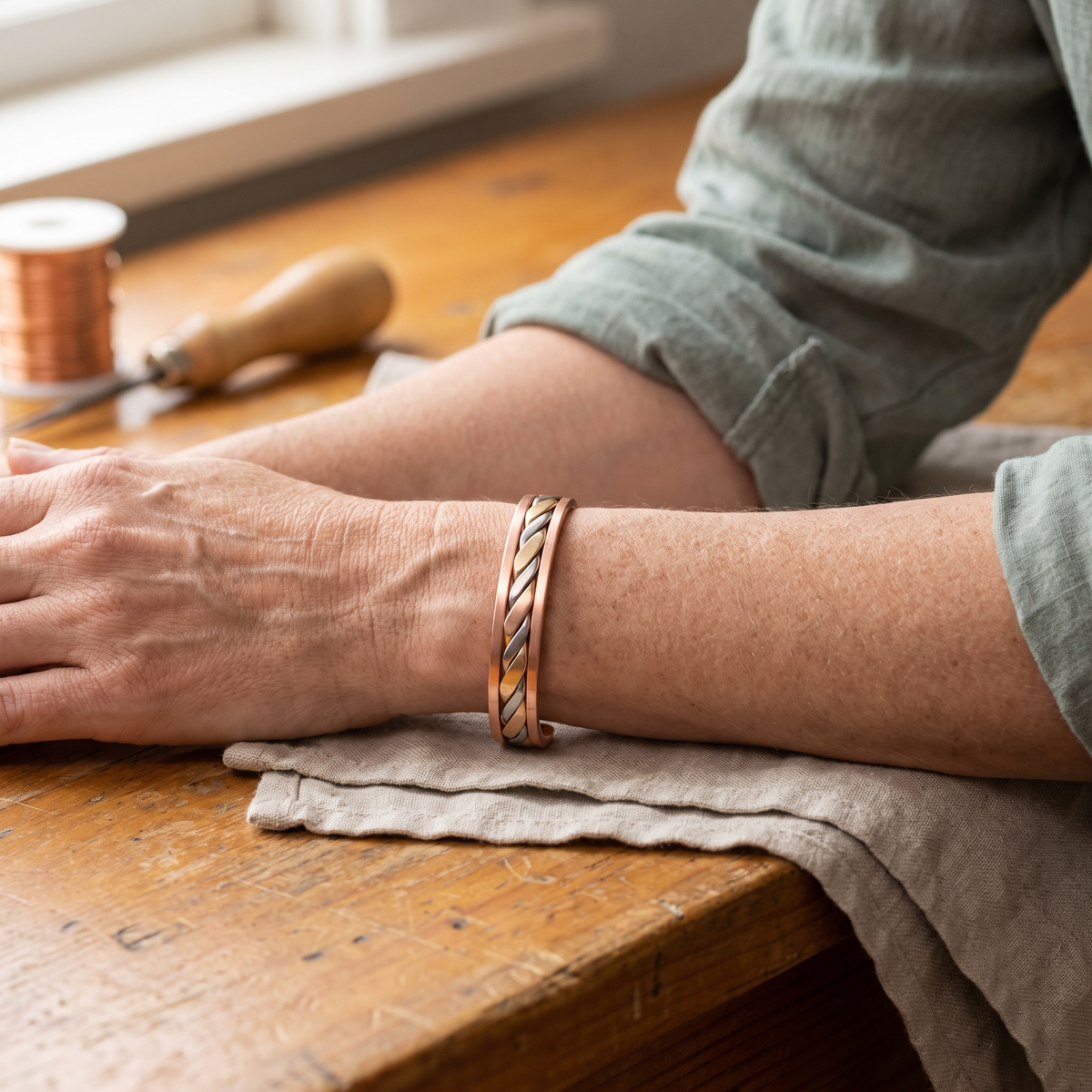 Bracciale in Rame Bud di Elena
