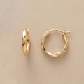 Orecchini Inlay Rotondi in Oro