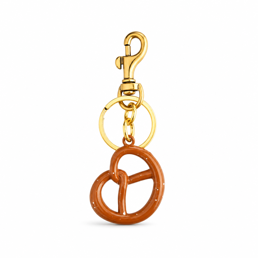 PORTACHIAVI PRETZEL DORATO