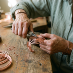 Bracciale in Rame a Spirale di Elena