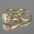 Pacchetto Anelli Vintage in Oro e Zirconia