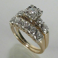 Anello Vintage in Oro Luccicante