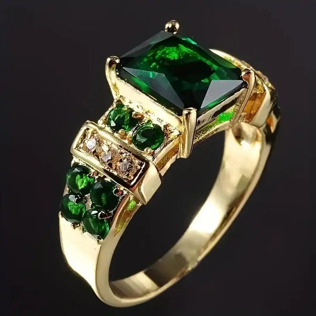 Anello in Smeraldo Squisito e Senza Tempo