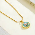 Collana Incantevole in Oro, Turchese e Perle