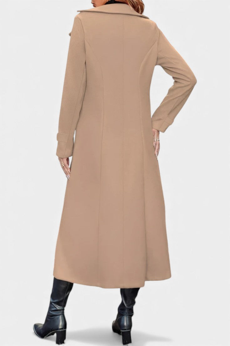 Philippa | Cappotto lungo doppiopetto su misura