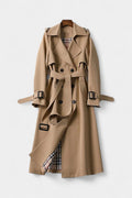 Guinevere | Cappotto Trench Doppiopetto con Cintura