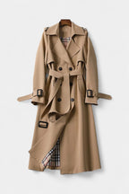 Guinevere | Cappotto Trench Doppiopetto con Cintura